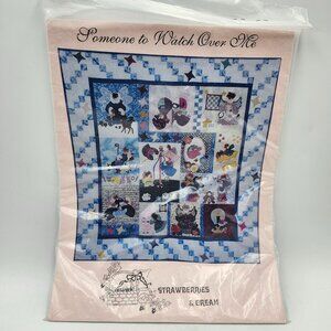 Strawberries And Cream Someone To Watch Over Me Angel Sampler Quilting Pattern
